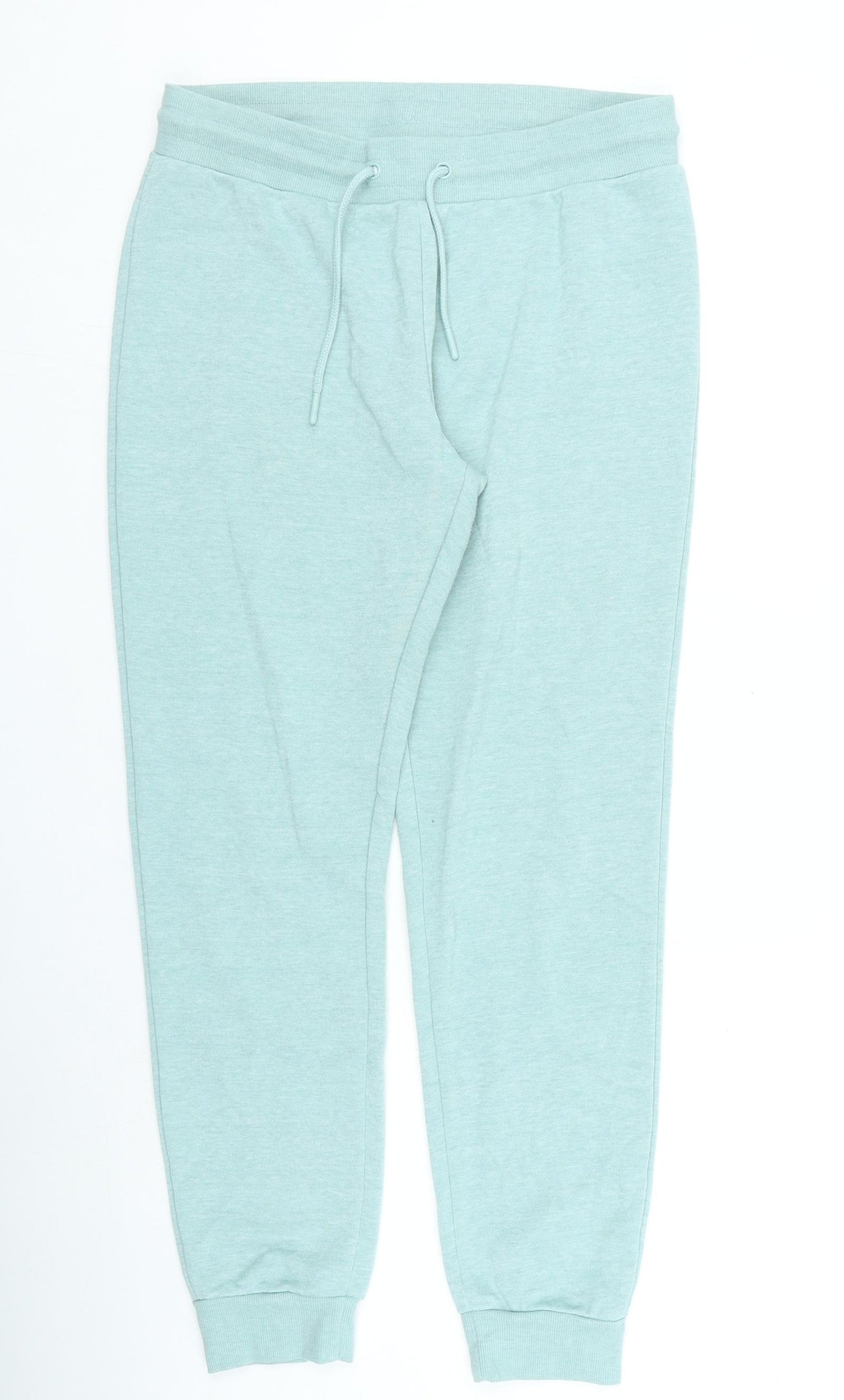 Primark Womens Green Polyester Jogger Trousers Size S L26 in Regular Drawstring