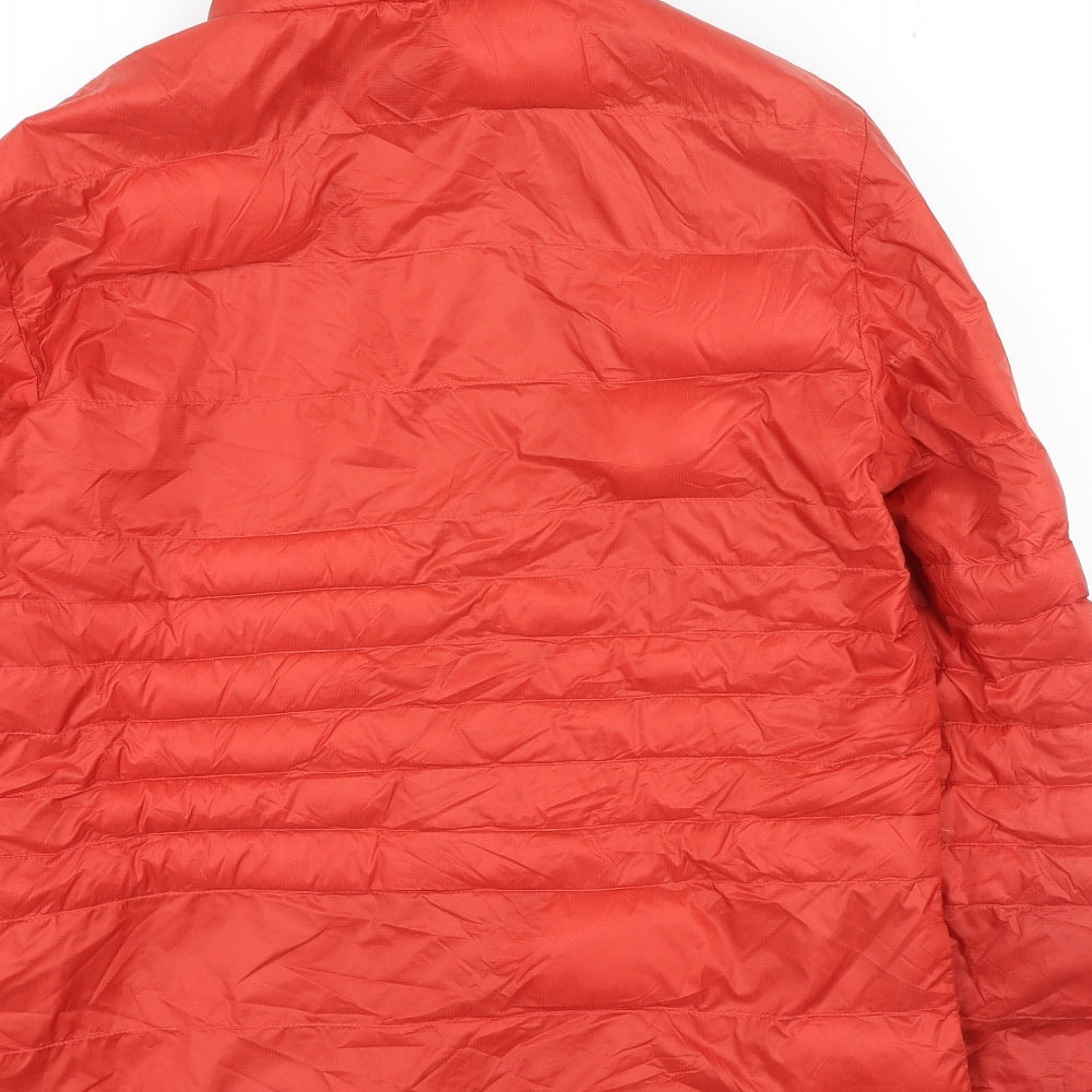 Crew Clothing Mens Red Rain Coat Coat Size M Zip