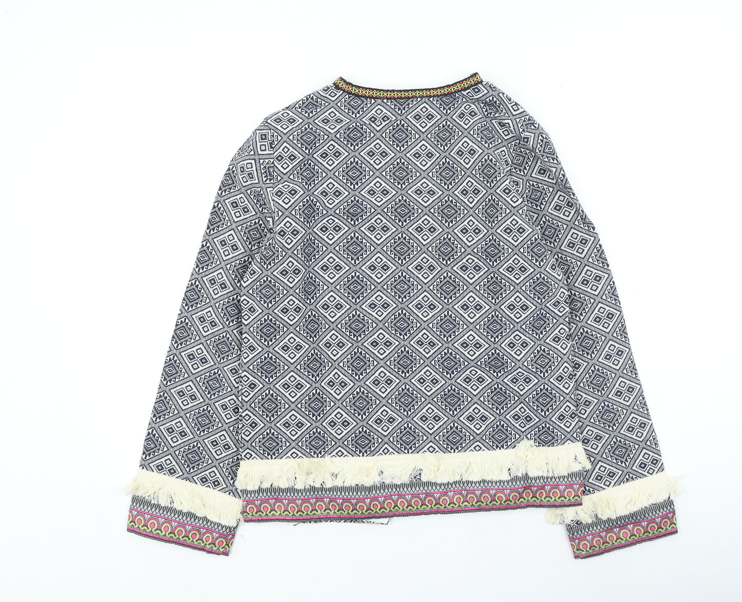 Shein Womens Multicoloured Geometric Jacket Size XS