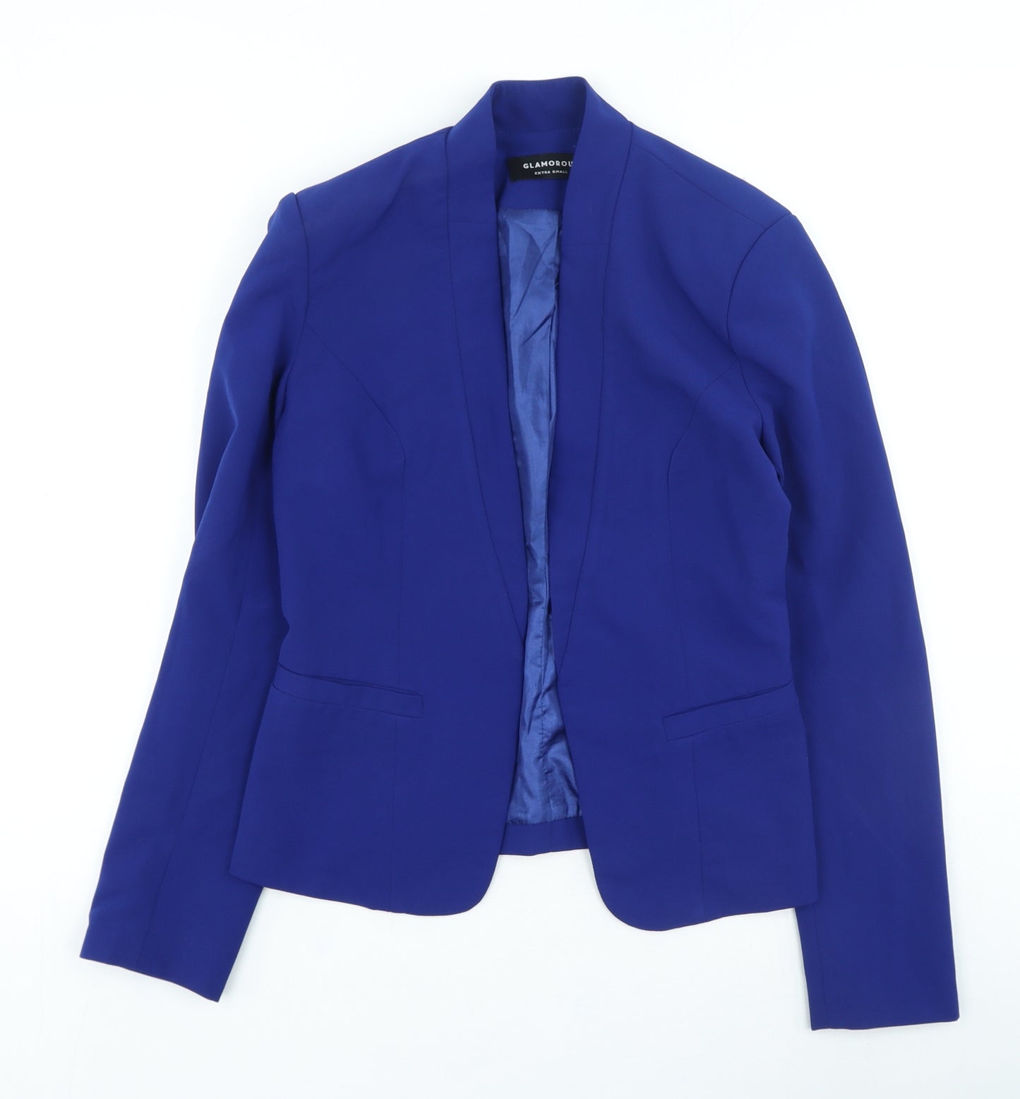 Glamourous Womens Blue Jacket Blazer Size XS