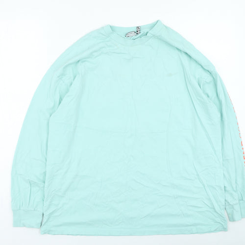 ASOS Womens Green Polyester Basic T-Shirt Size 10 Round Neck - weekend collective