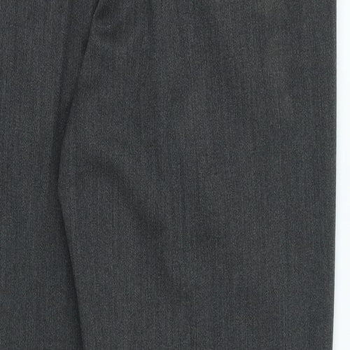 Prestige Mens Grey Polyester Trousers Size 36 in L29 in Regular Button