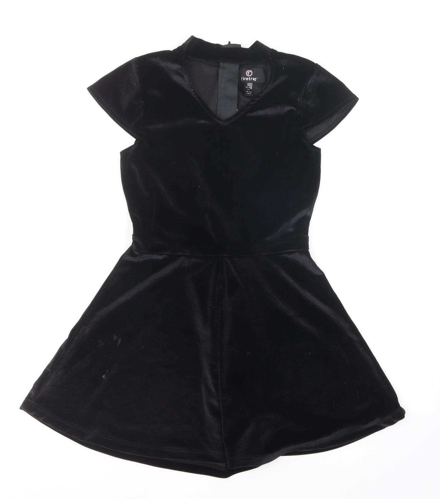 Firetrap Girls Black Polyester Playsuit One-Piece Size 11-12 Years Zip