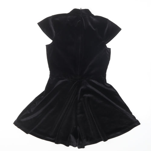 Firetrap Girls Black Polyester Playsuit One-Piece Size 11-12 Years Zip