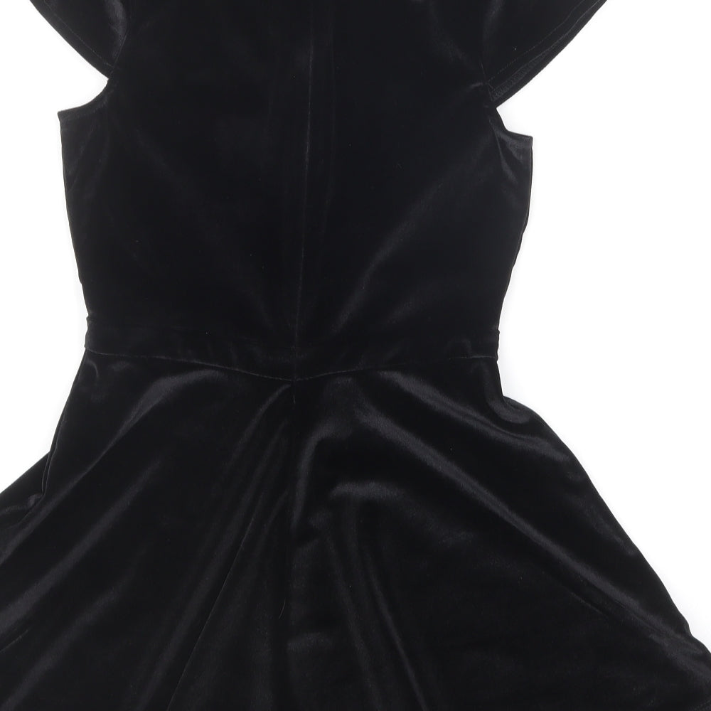 Firetrap Girls Black Polyester Playsuit One-Piece Size 11-12 Years Zip