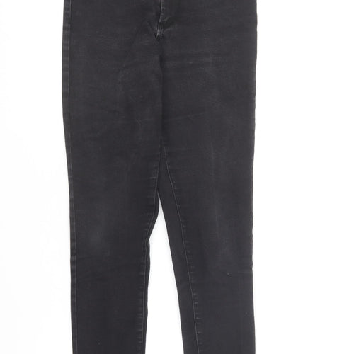 Denim & Co. Womens Black Cotton Skinny Jeans Size 12 L27 in Regular Button