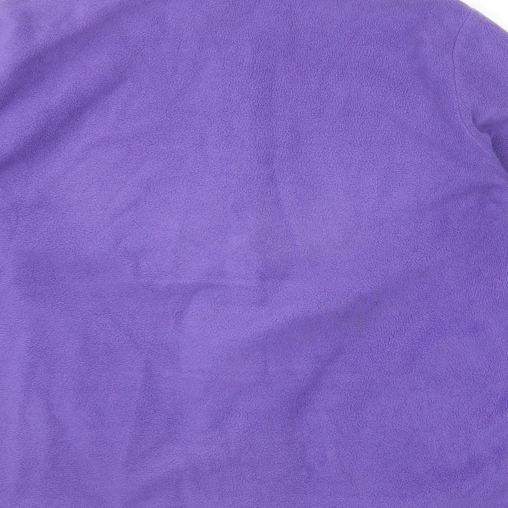 Marks and Spencer Womens Purple Polyester Full Zip Sweatshirt Size 14 Zip