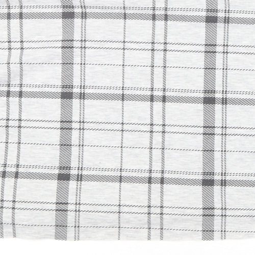 Primark Womens Grey Plaid Polyester Pullover Sweatshirt Size XS Pullover - Cropped