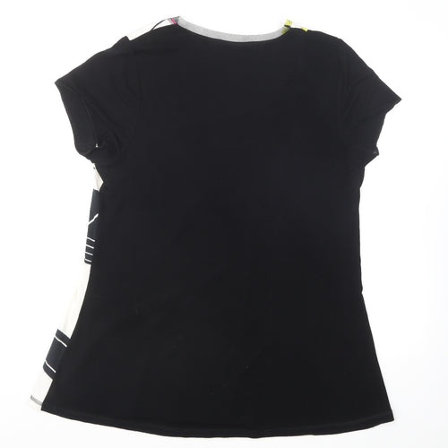 FA Concept Womens Multicoloured Polyester Basic T-Shirt Size 18 Round Neck - Lace Trim