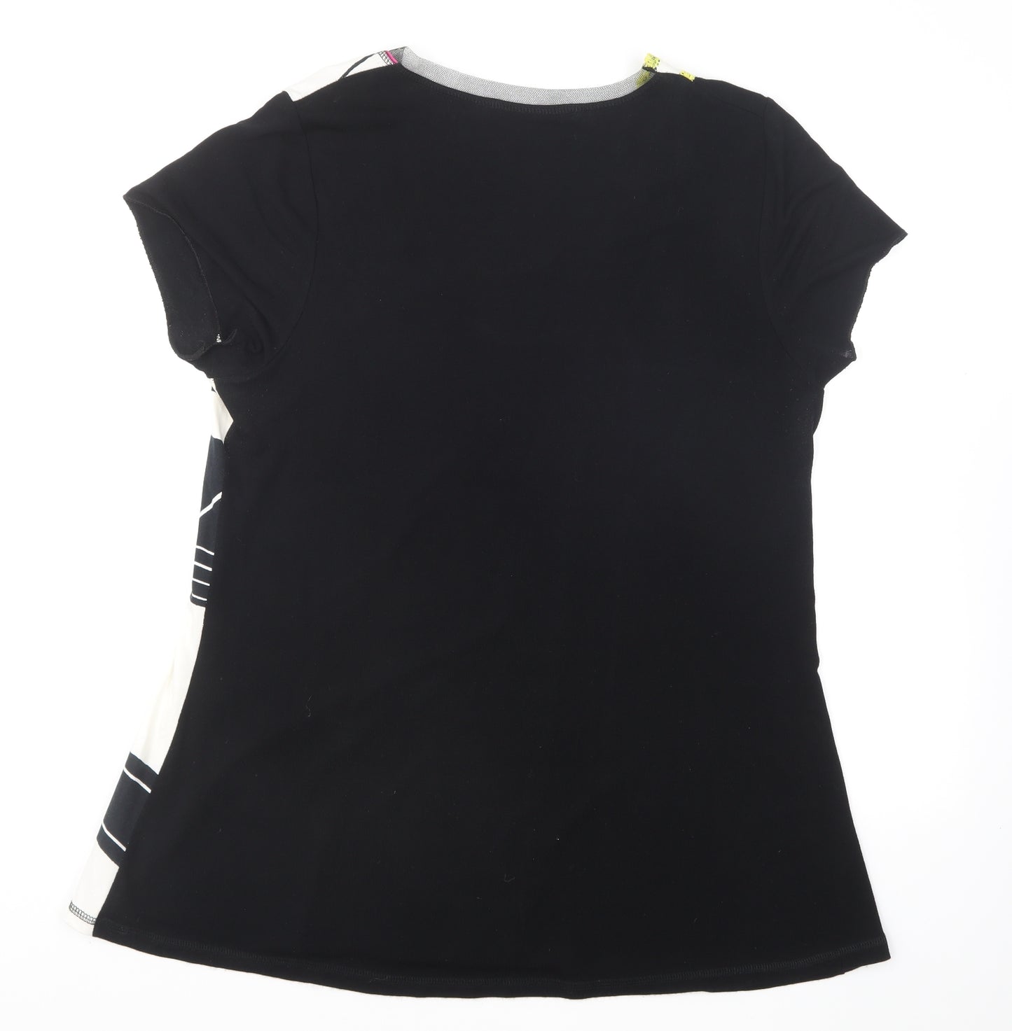 FA Concept Womens Multicoloured Polyester Basic T-Shirt Size 18 Round Neck - Lace Trim