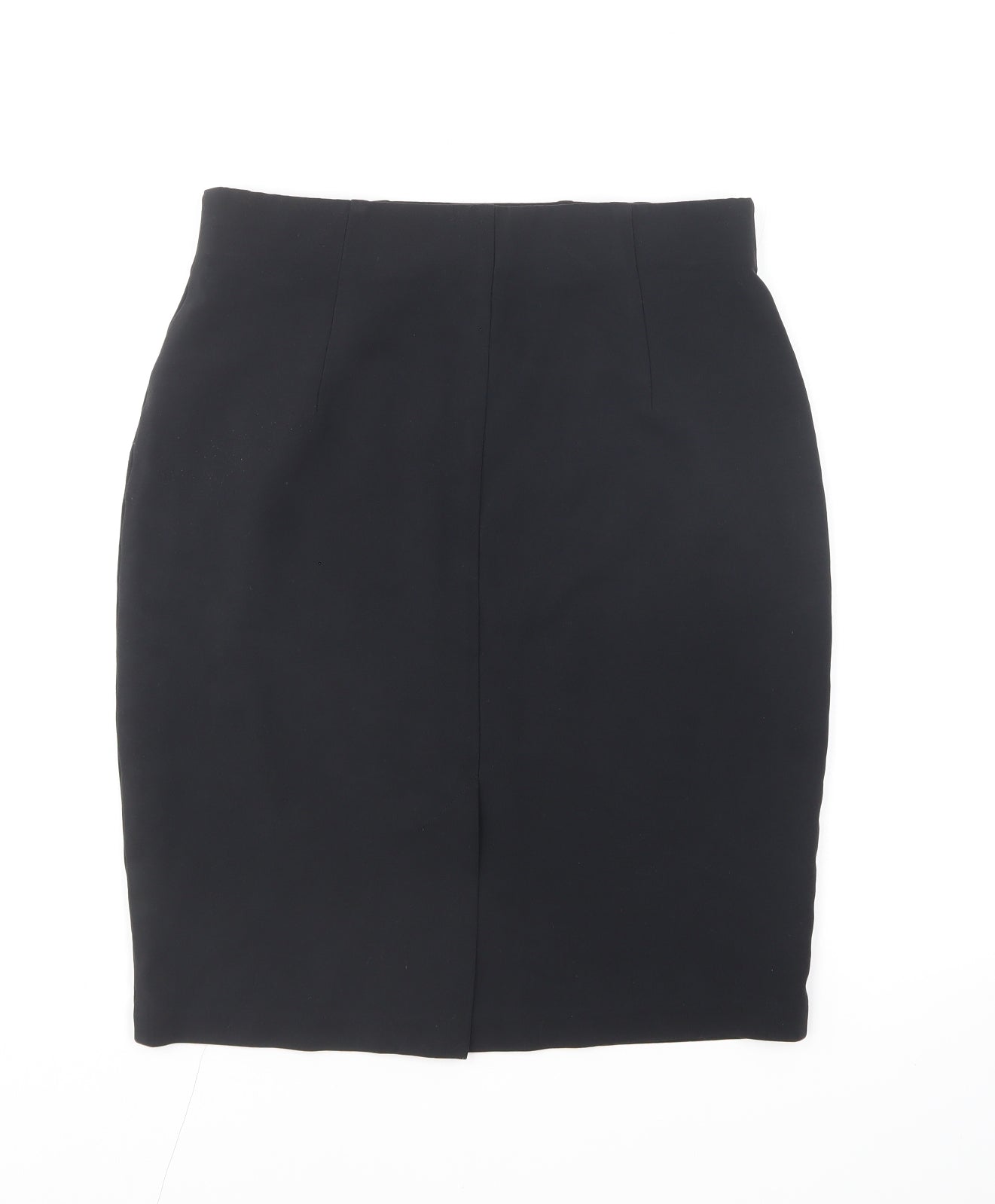 Marks and Spencer Womens Black Viscose Straight & Pencil Skirt Size 12