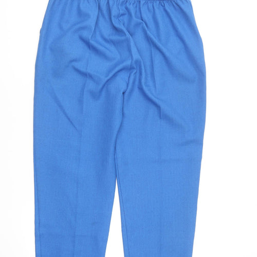 Emma Collection Womens Blue Polyester Trousers Size 16 L20.5 in Regular