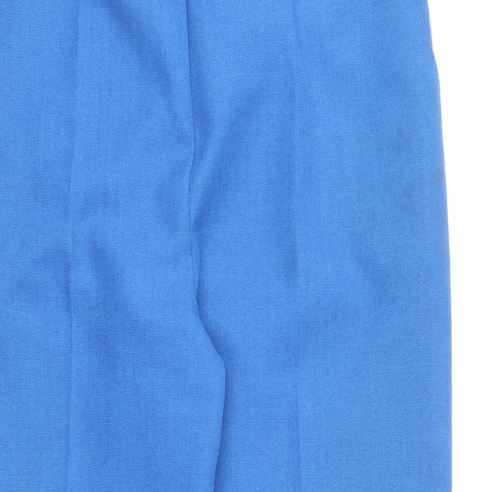 Emma Collection Womens Blue Polyester Trousers Size 16 L20.5 in Regular