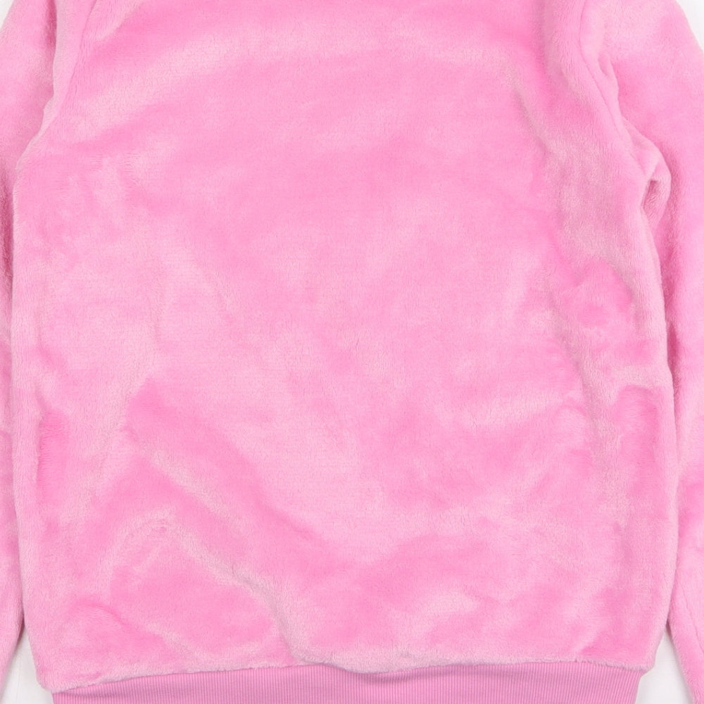 Savida Womens Pink Polyester Pullover Sweatshirt Size XS Pullover - Flamingo Lounge Wear