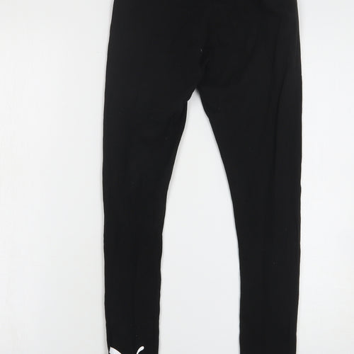 PUMA Womens Black Cotton Compression Leggings Size XS L27 in Regular