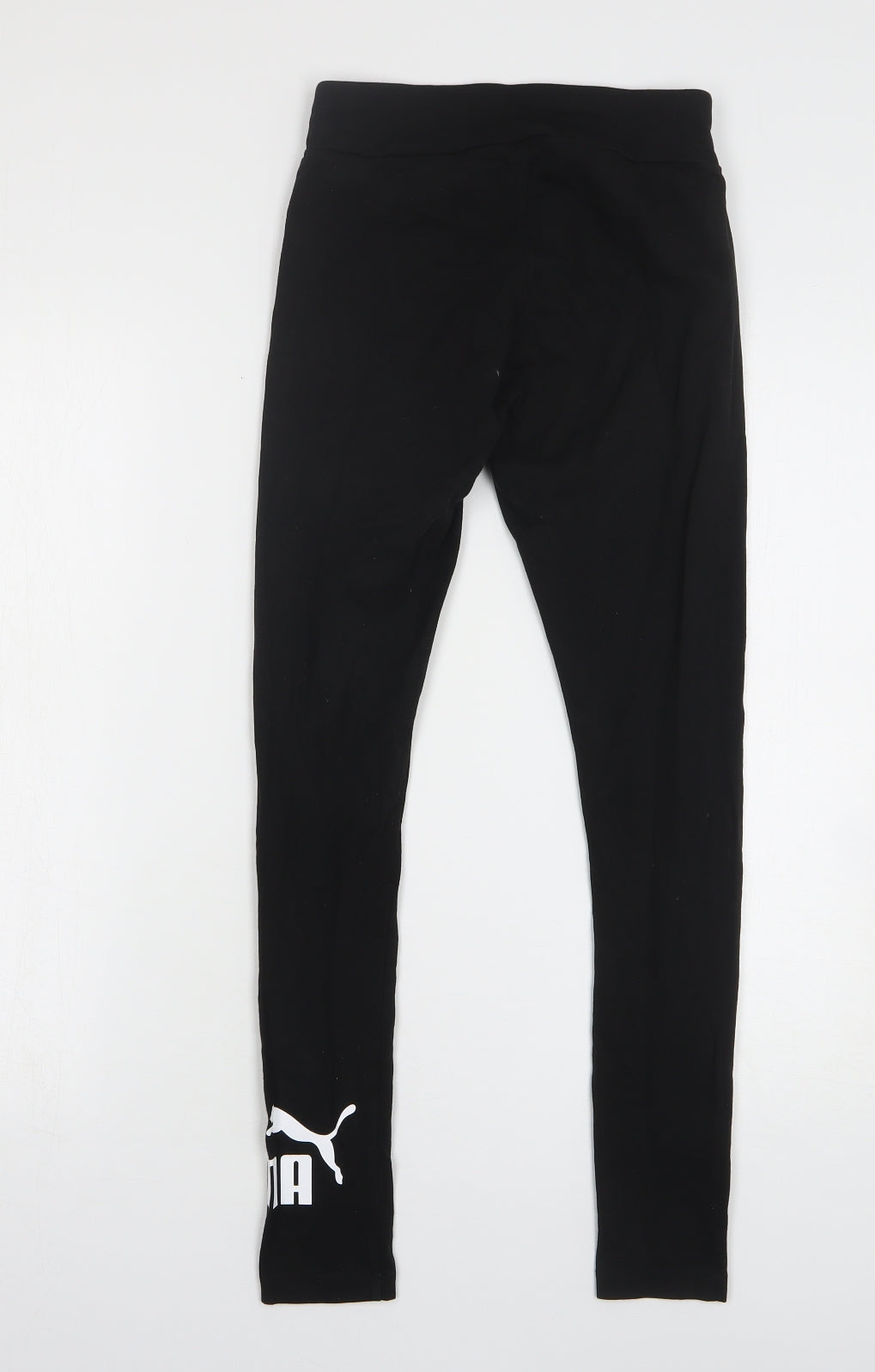 PUMA Womens Black Cotton Compression Leggings Size XS L27 in Regular