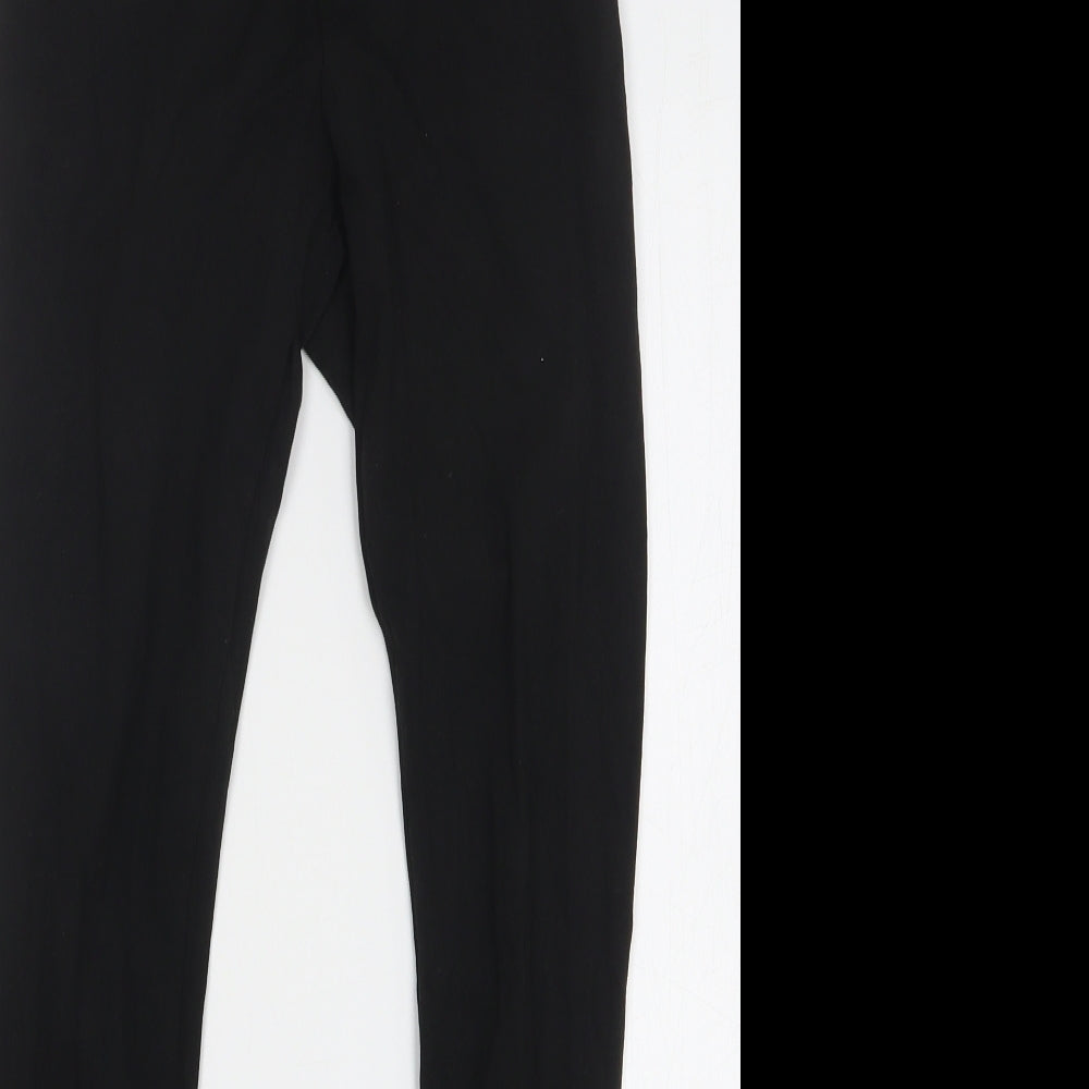 PUMA Womens Black Cotton Compression Leggings Size XS L27 in Regular