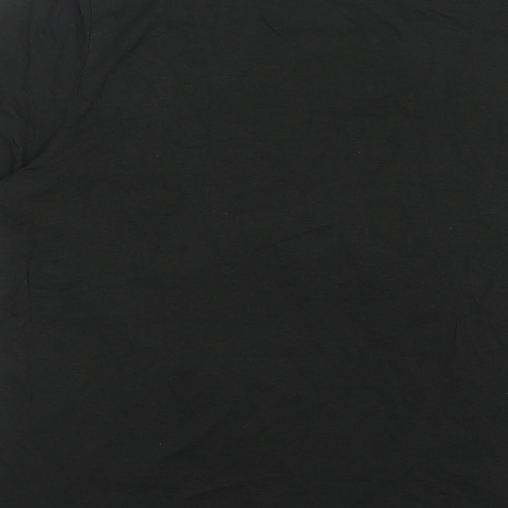 H&M Womens Black Polyester Basic T-Shirt Size S Round Neck - C'est toi, mon cheri