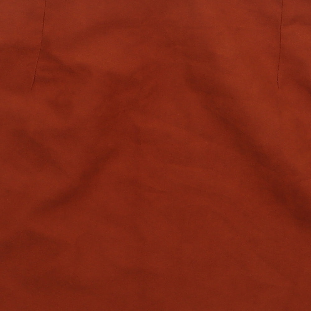 Atmosphere Womens Brown Polyester Mini Skirt Size 16 Zip