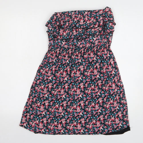 Apricot Womens Multicoloured Floral Viscose Mini Size S Off the Shoulder Pullover