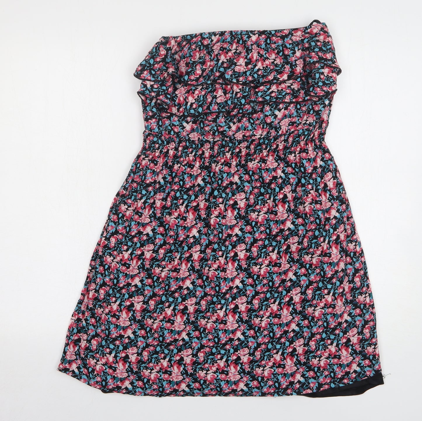 Apricot Womens Multicoloured Floral Viscose Mini Size S Off the Shoulder Pullover