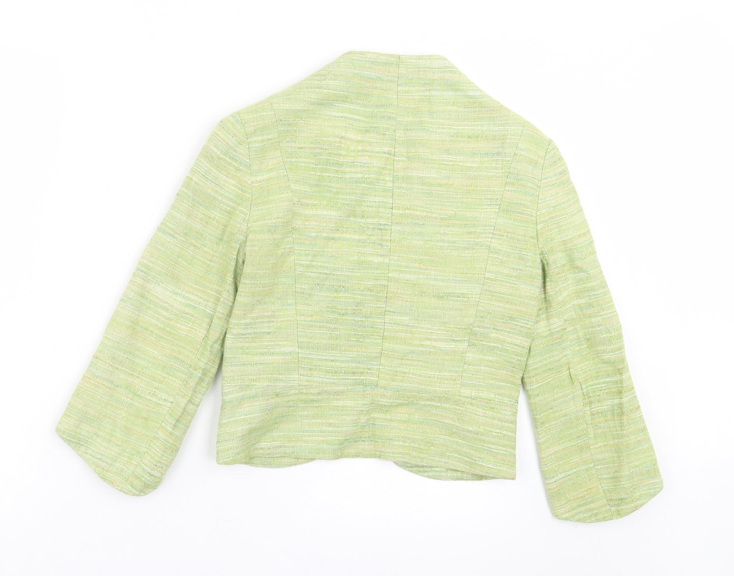 Topshop Womens Green Jacket Size 10 - Pull On