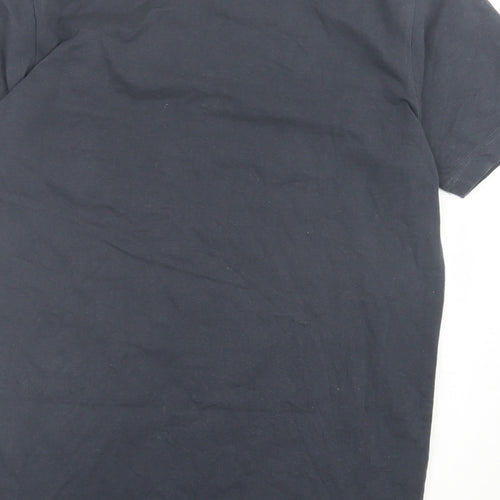 Matinique Mens Grey Cotton T-Shirt Size M V-Neck