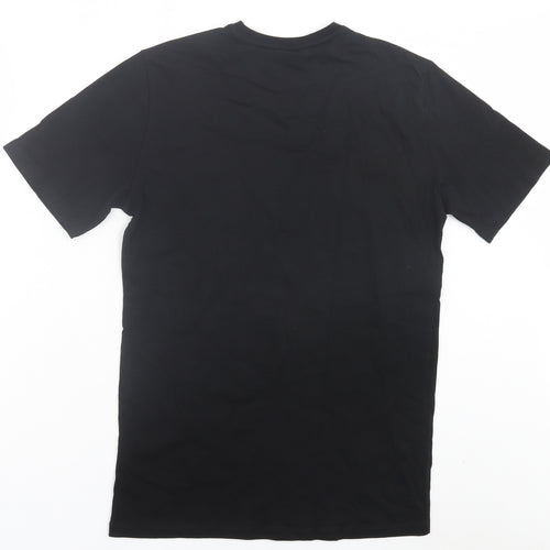 Matalan Mens Black Cotton T-Shirt Size S Crew Neck - Los Angeles