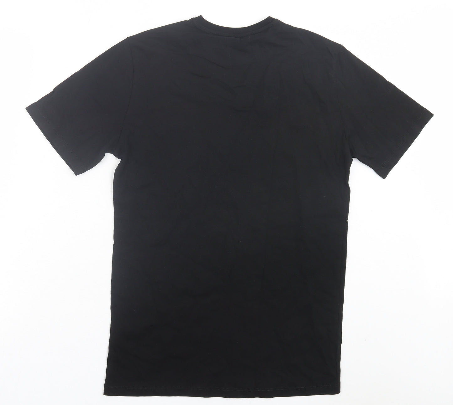 Matalan Mens Black Cotton T-Shirt Size S Crew Neck - Los Angeles