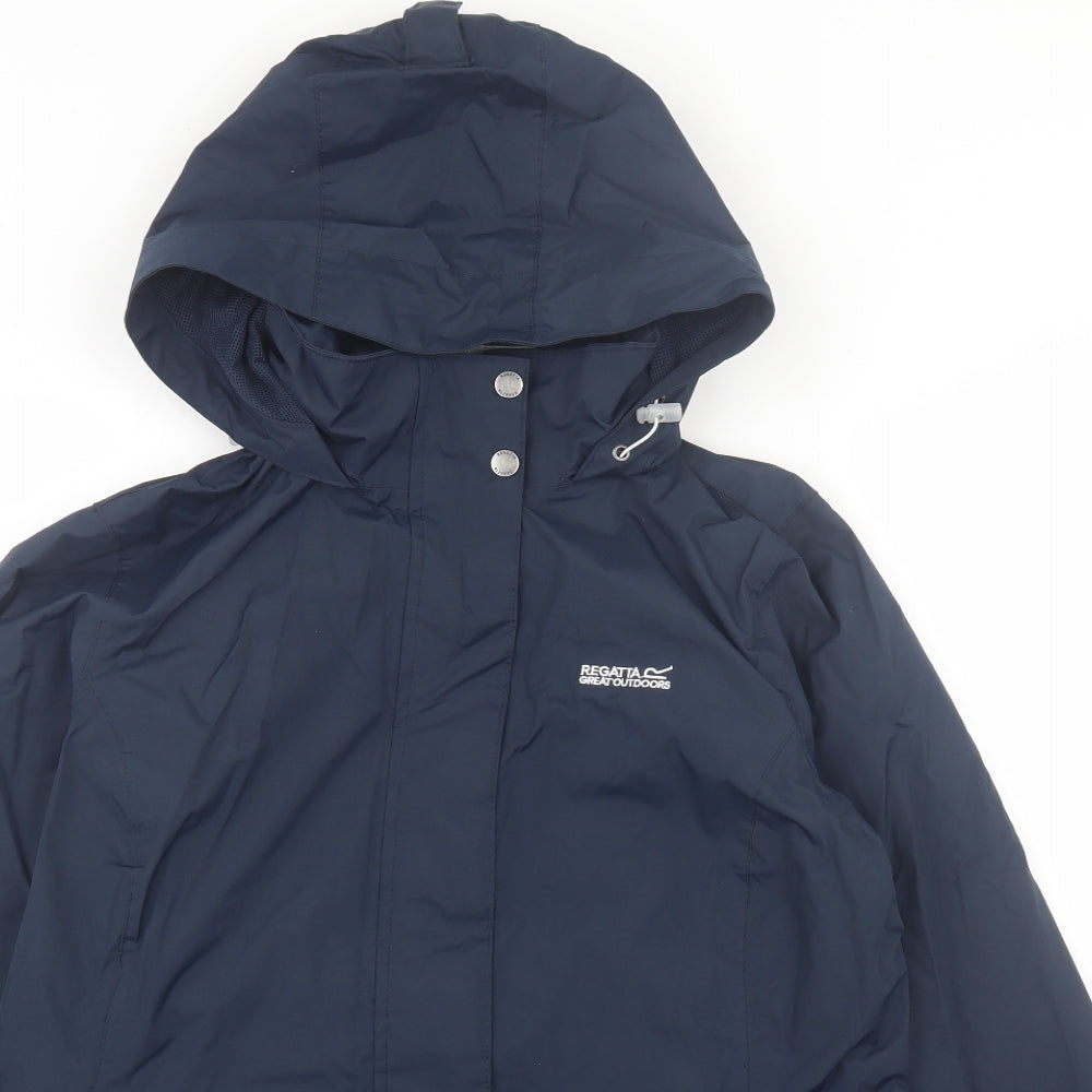 Regatta Womens Blue Windbreaker Jacket Size 14 Zip