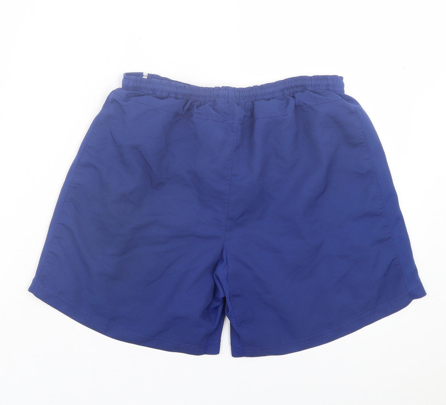 Nike Boys Blue Polyester Sweat Shorts Size 12-13 Years Regular Tie - Manchester United FC