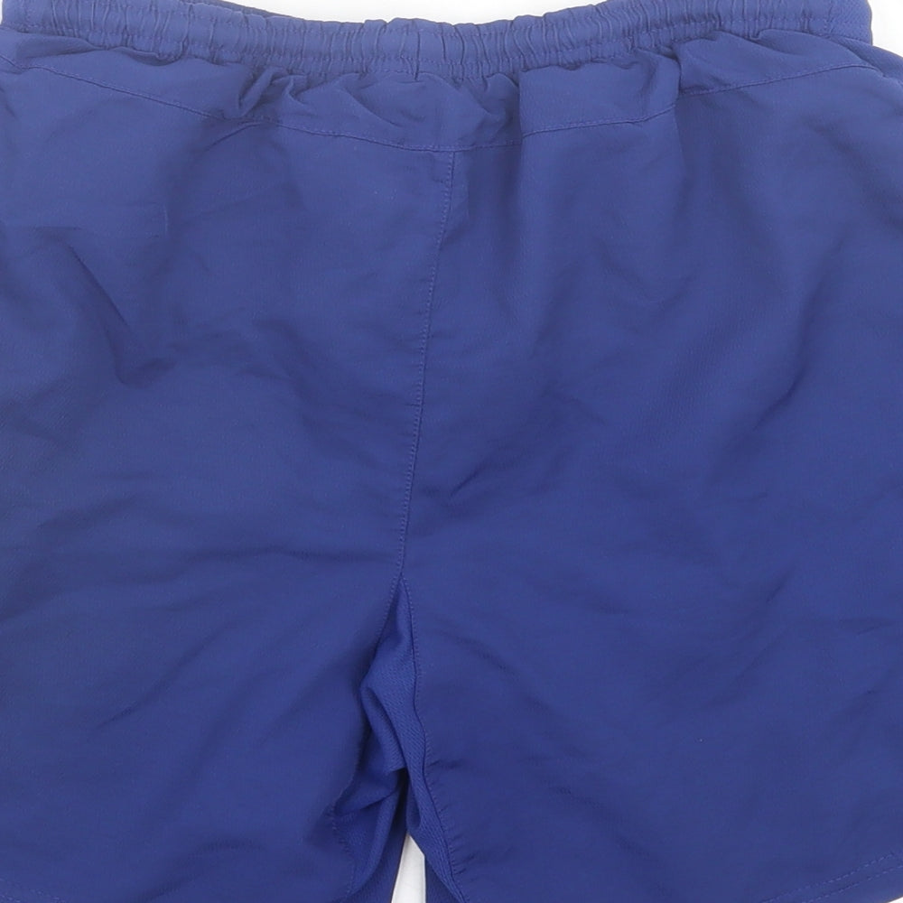 Nike Boys Blue Polyester Sweat Shorts Size 12-13 Years Regular Tie - Manchester United FC