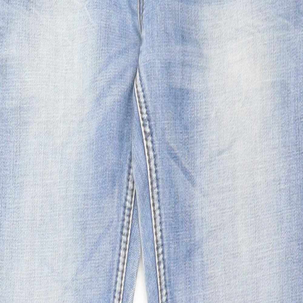 Soul Star Mens Blue Cotton Straight Jeans Size 30 in L34 in Slim Button - Long Leg