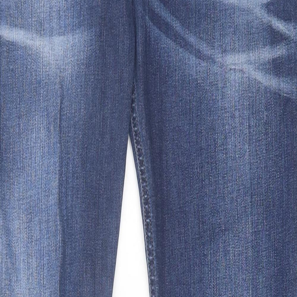 GUESS Mens Blue Cotton Skinny Jeans Size 32 in L33 in Regular Button