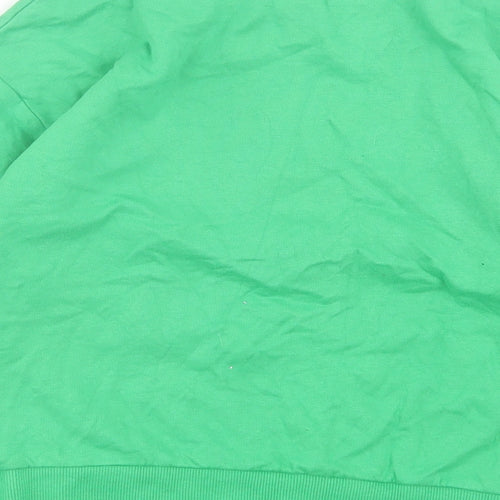 Dunnes Stores Girls Green Cotton Pullover Sweatshirt Size 7 Years Pullover - Today is my lucky day