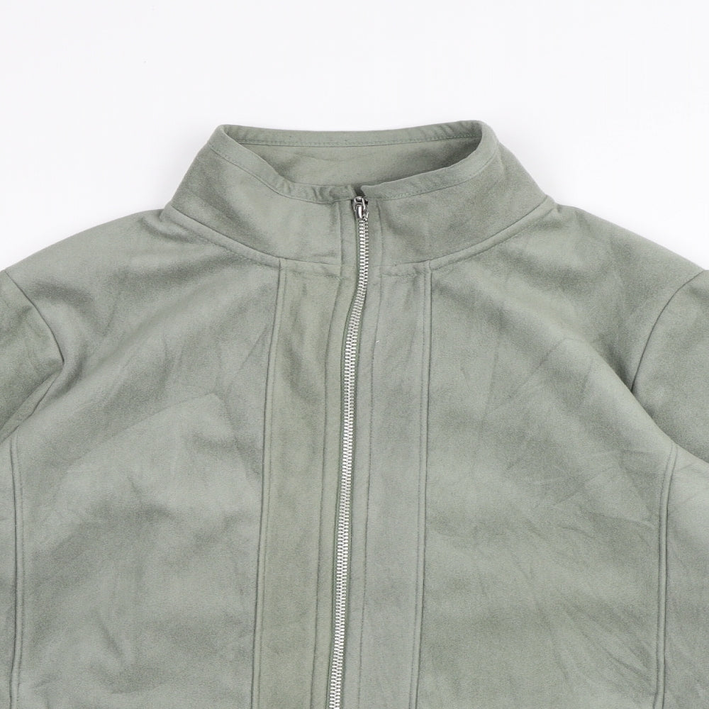 Maine New England Womens Green Jacket Size 16 Zip
