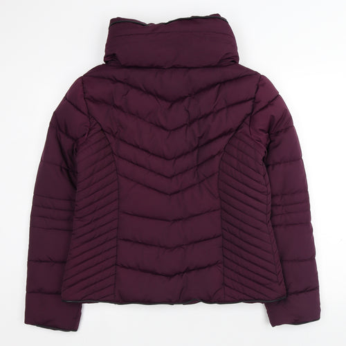 Atmosphere Womens Purple Puffer Jacket Coat Size 14 Zip