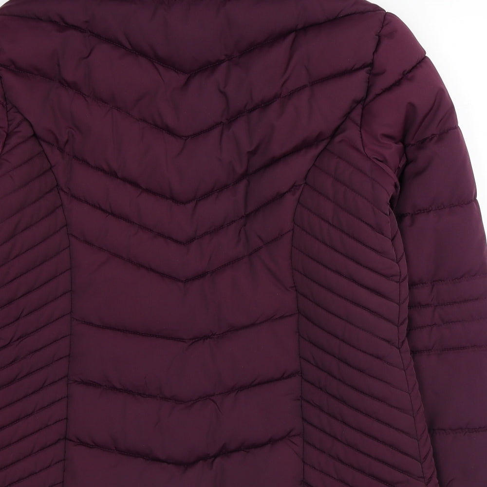 Atmosphere Womens Purple Puffer Jacket Coat Size 14 Zip