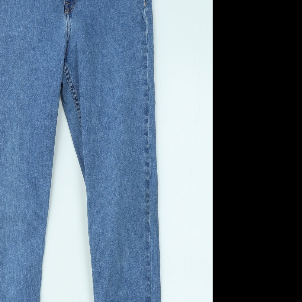 H&M Womens Blue Cotton Skinny Jeans Size 28 in L26 in Regular Zip