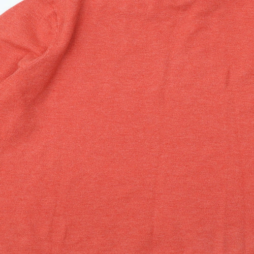 Primark Womens Red Mock Neck Polyester Pullover Jumper Size 14