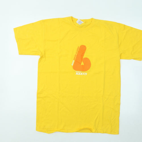 Fruit of the Loom Boys Yellow Cotton Basic T-Shirt Size 14-15 Years Round Neck - Boost Hockey Academy