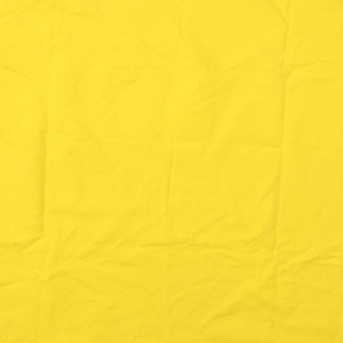 Fruit of the Loom Boys Yellow Cotton Basic T-Shirt Size 14-15 Years Round Neck - Boost Hockey Academy