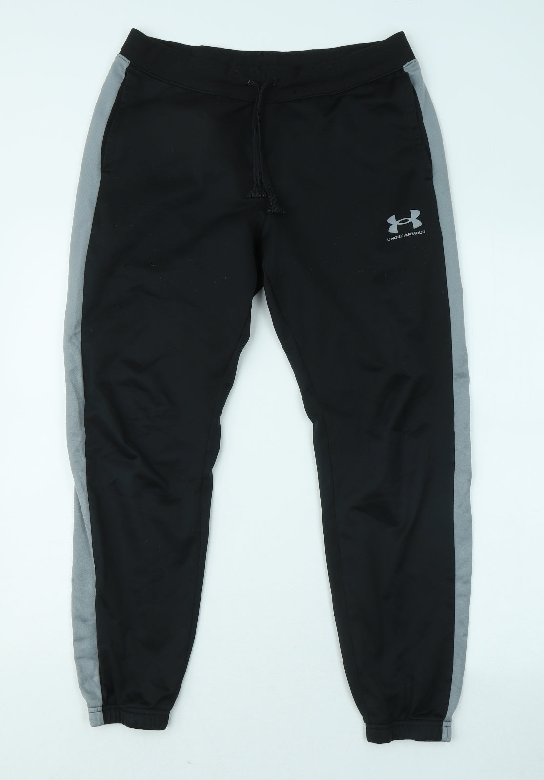 Under armour Boys Black Cotton Jogger Trousers Size XL Regular
