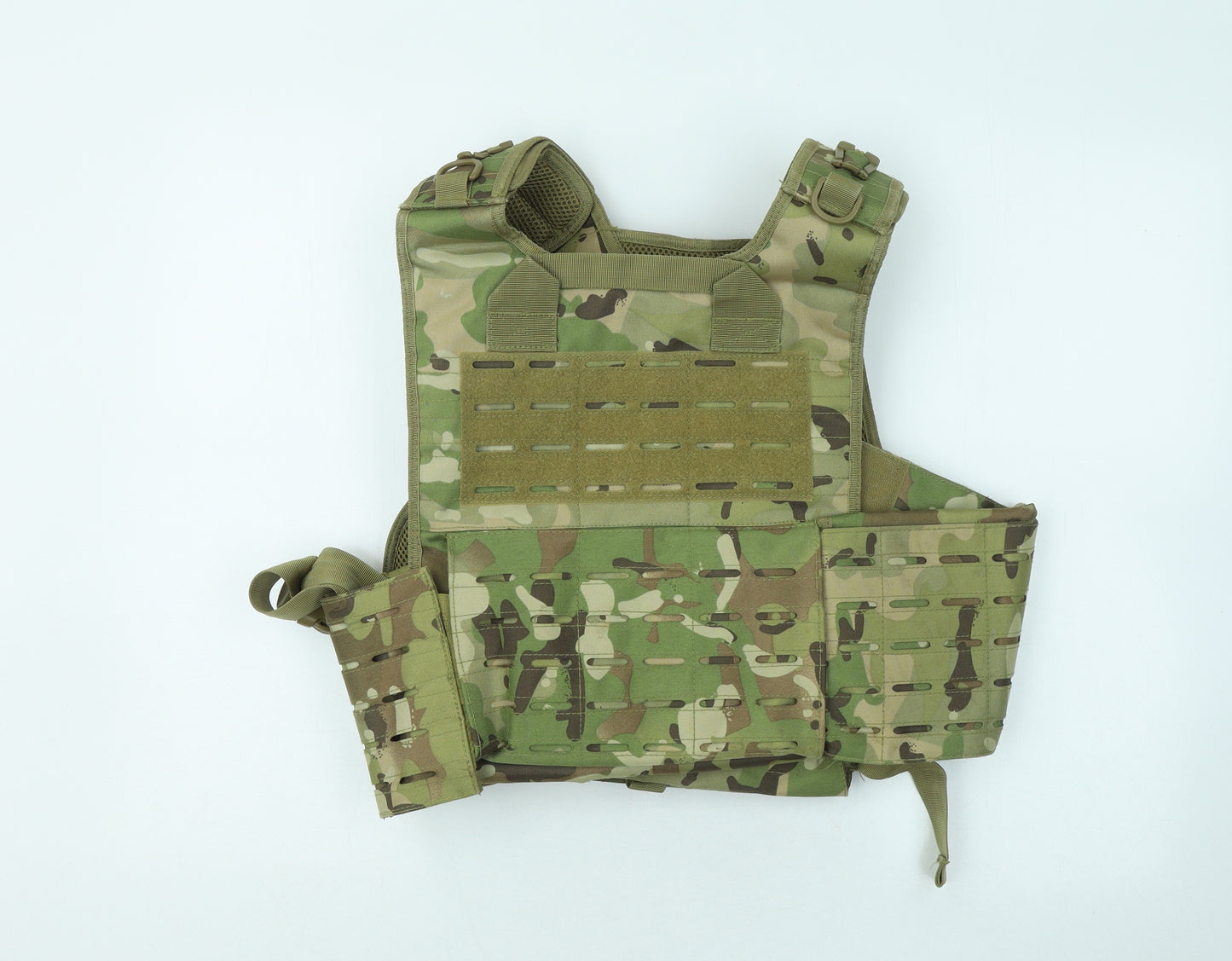 Viper Mens Green Camouflage Cotton T-Shirt Size L Round Neck - Tactical Plate Carrier Vest