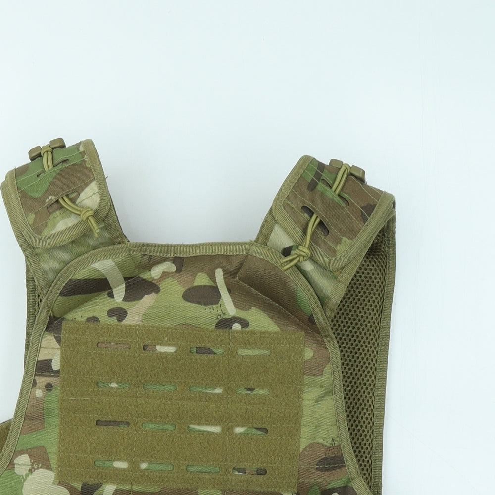 Viper Mens Green Camouflage Cotton T-Shirt Size L Round Neck - Tactical Plate Carrier Vest
