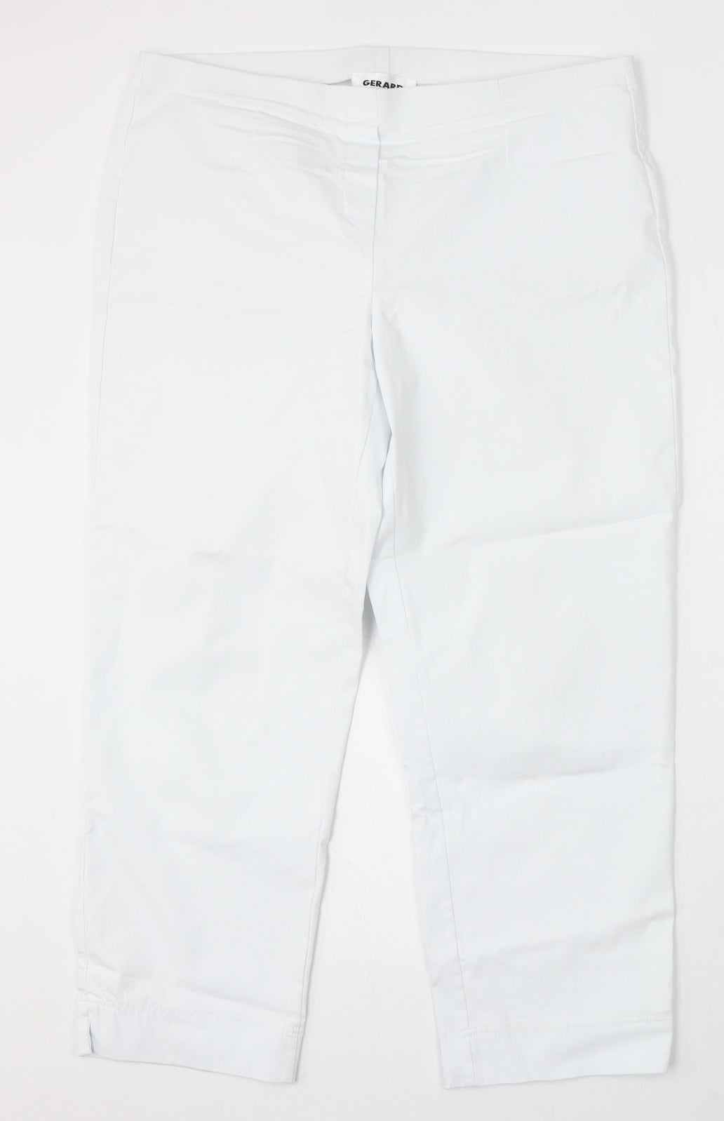 Gerard Womens White Ramie Trousers Size 18 L26 in Regular