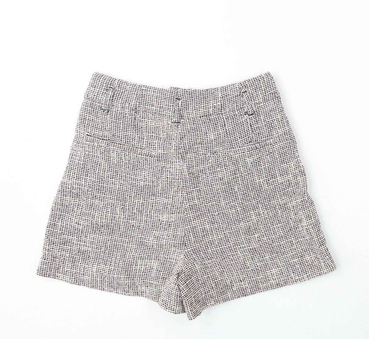 Zara Womens Multicoloured Geometric Viscose Sailor Shorts Size S L4 in Regular Button