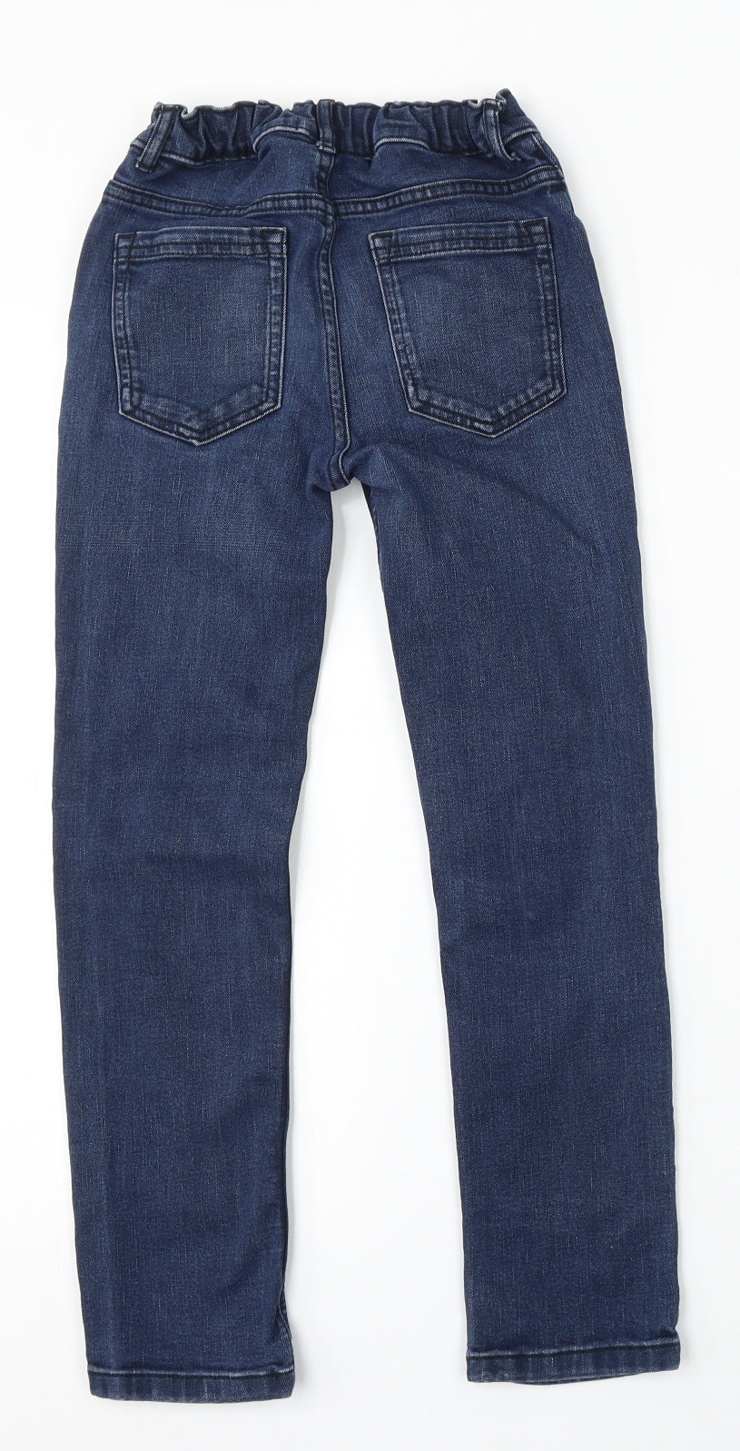 TU Boys Blue Cotton Straight Jeans Size 9 Years Regular Button