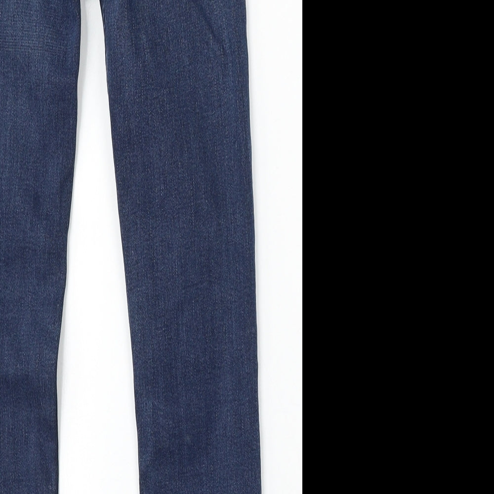 TU Boys Blue Cotton Straight Jeans Size 9 Years Regular Button