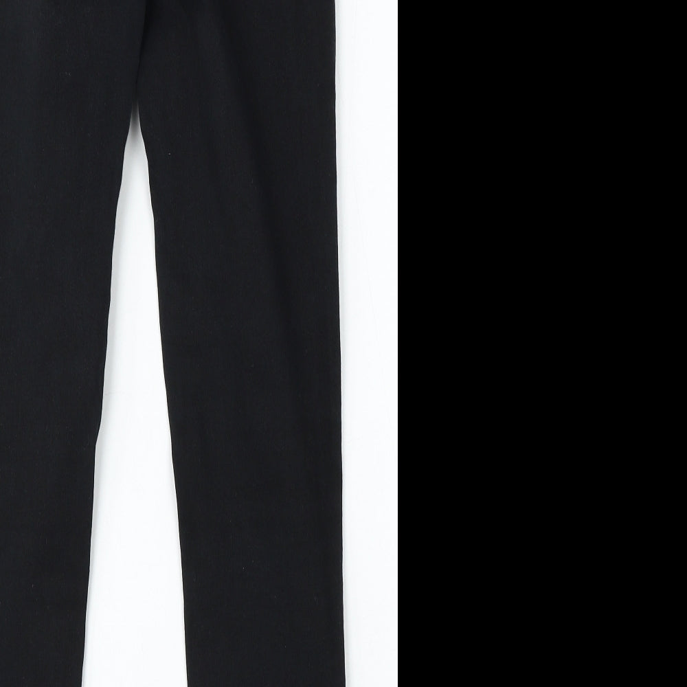 Preworn Womens Black Polyester Skinny Jeans Size 10 L28 in Regular Button